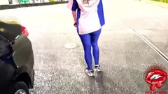 Oynat BBW Hotwife, benzin istasyonunda BBC'nin şişman sikine düşer