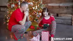 Play Step Dad Fucks His Hot Stepdaughter in a Naughty Christmas Family Orgy
