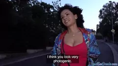 تشغيل تتمتع هواة امرأة سمراء أوروبية مذهلة باللعنة البرية في الهواء الطلق مقابل المال، مع لقطات مقربة مكثفة وشاعر ساخن