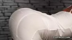 Play Slatternty centrefold gets cum stroke on her front feeding all the jism